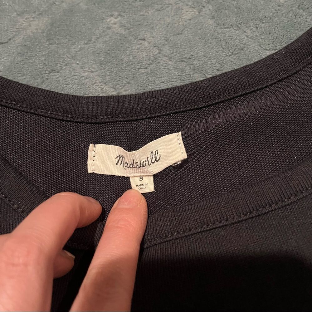 Madewell Brown Knit Top S - Picture 2 of 3